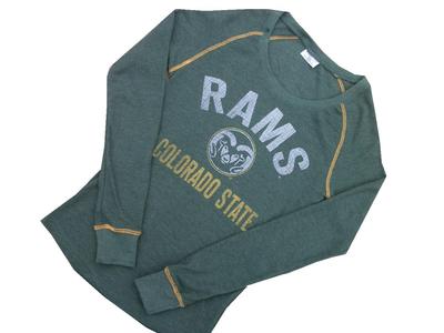 New NWT Womens NCAA Colorado State Rams Thermal Long Sleeve Shirt | eBay