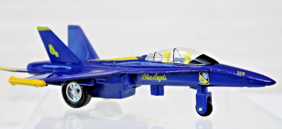 US Navy Blue Angel Die Cast PullBack Power 6.5"X5" #4 F/A-18 Daron 5529 - Image 2 of 4