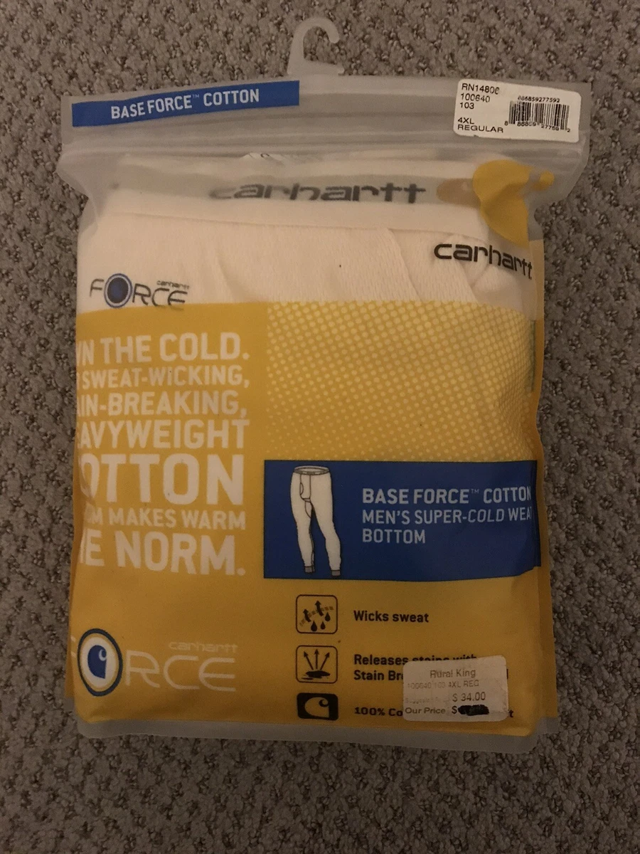 Carhartt men's base force wicking hotsell cotton super cold weather legging