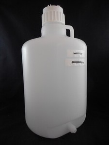 NALGENE Plastic 20L 5 Gallon Round Lab LDPE Carboys without Spigot 2318-0050