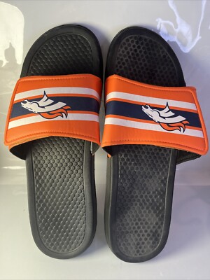 Denver Broncos NFL Men's Stripe Legacy Sport Slide Flip Flop SZ 13/14 XL