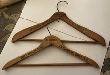 Vintage 1900  s Wooden Clothing Hanger Advertising 2 