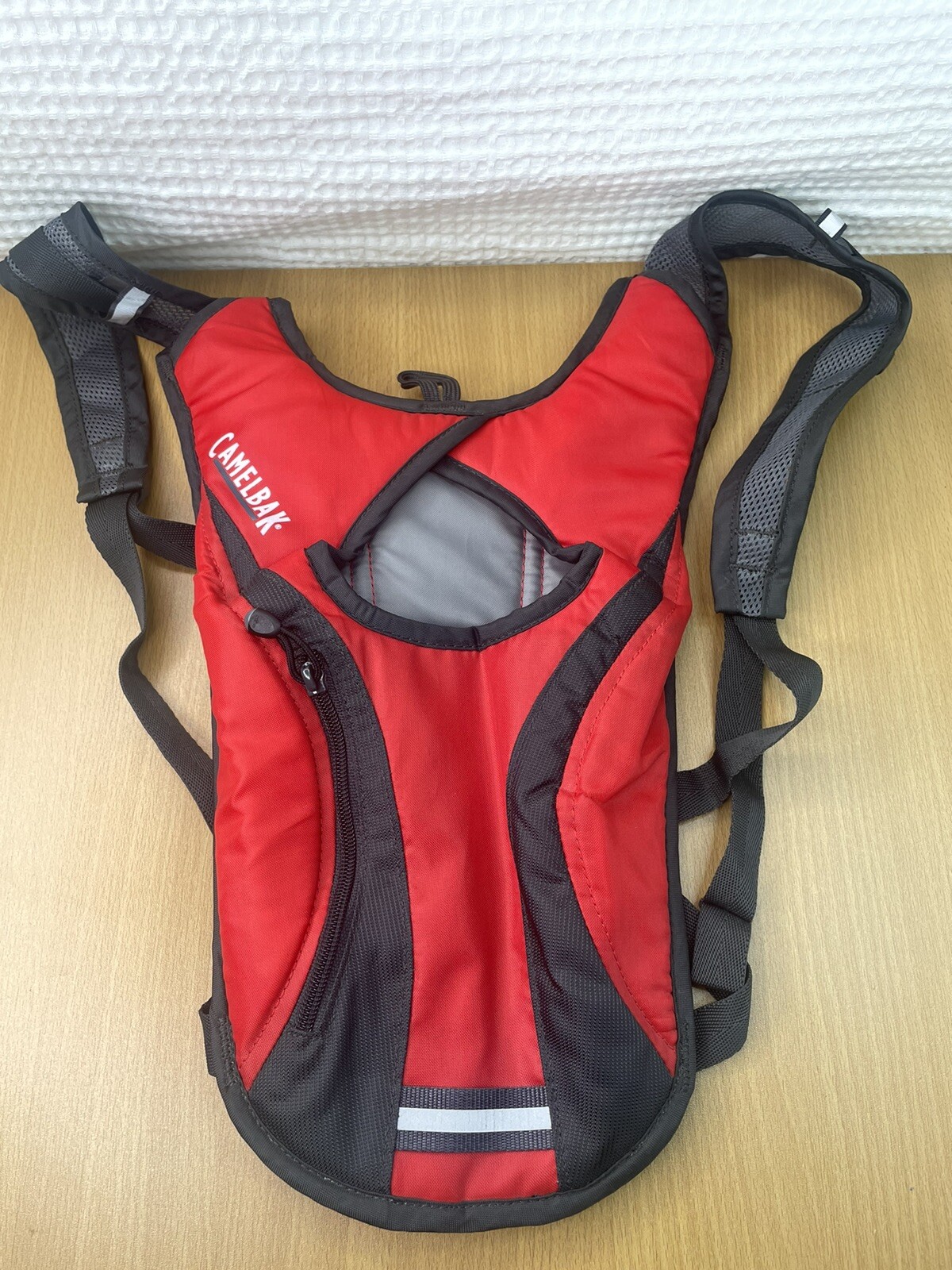 Backpack Red Gray No Bottle