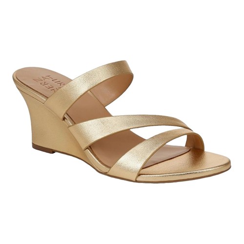 9M Naturalizer Taimi Dress Sandal Gold Pearl/Glitter - Original Box, Worn  Once | eBay