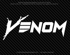 Venom Text Vinyl Decal Window Sticker - 30 Colors