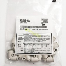 10pcs SMC KQ2L08-00A PBT Push-to-Connect Tube Fitting, 90 degree Union Elbow