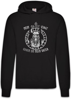 Odhin Ist Mein Vater Herren Hoodie Loki Viking Walhalla Thor Geri Freki Asgard