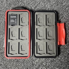Stealth Cam Sd Card Storage Case Waterproof Rugged For 12 Sd 12 Microsd Cards