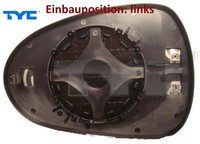 TYC 331-0064-1 Spiegelglas FüR AußEnspiegel Links FüR Seat