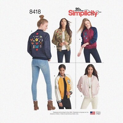 Bomber Jacket Template Set in Multiple Sizes