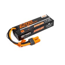 Spektrum Accessories 6200mAh 2S 7.4V Smart Pro Basher LiPo 120C IC5 SPMXB2S62