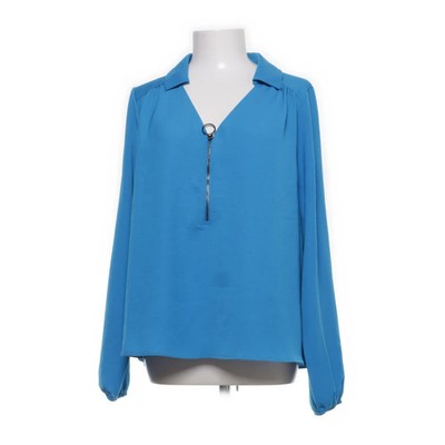 Cache Cache, Bluse, Größe: 44, model: blozippy2, Blau, Polyester, Einfarbig #h09