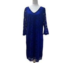 Olivia Matthew’s Women’s Royal Blue Lace Dress With Lining Size 22