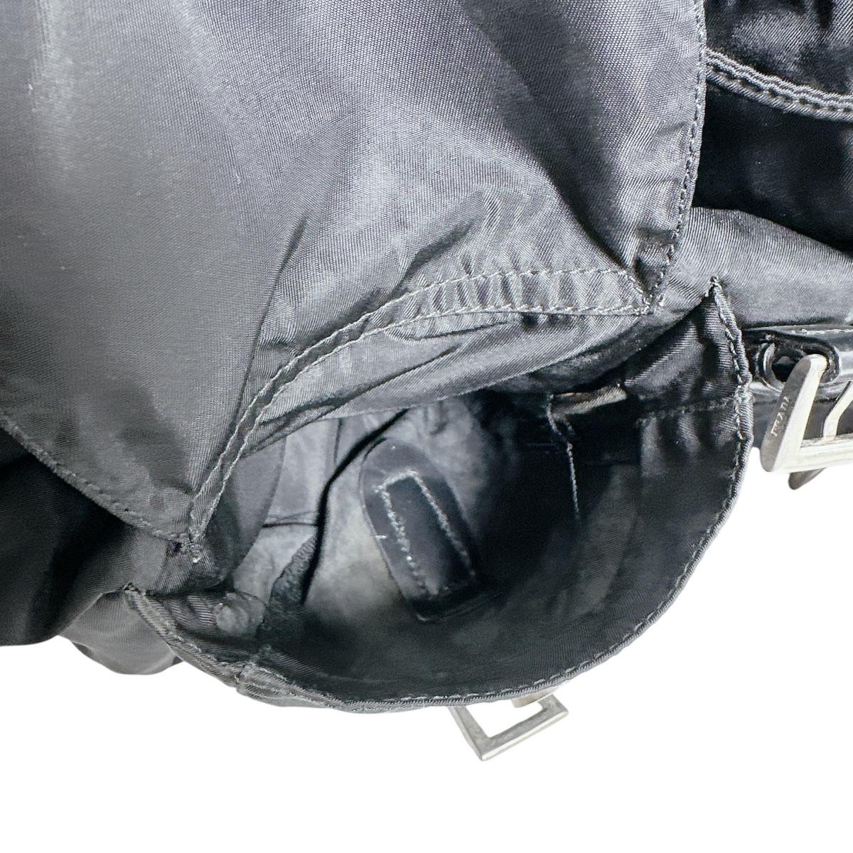 PRADA Triangle logo Backpack Backpack Â· Daypack … - image 11