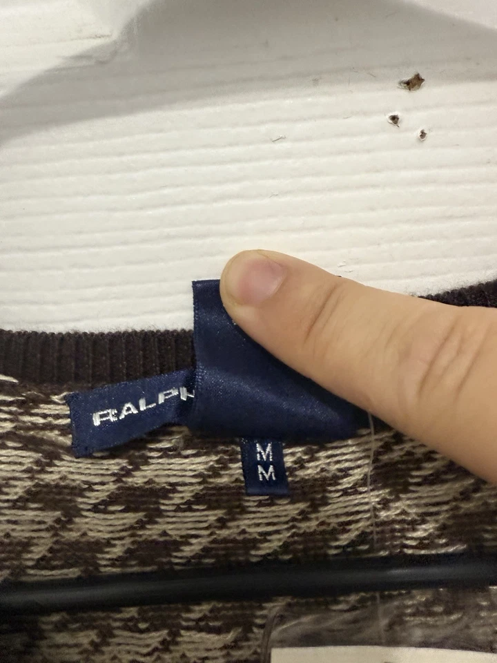 Chaleco Suéter de Golf Ralph Lauren Talla M Marrón Beige Mezcla de Seda Cachemira Nuevo con Etiquetas Foto 4 de 4