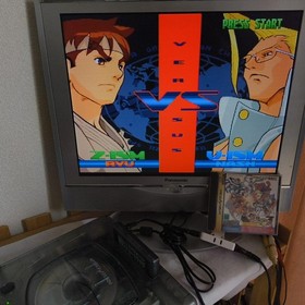 Street Fighter ZERO 3 SEGA Saturn Game Japan/Game Disk, Manual and Box, Working