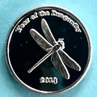1 Gram Silver Round Dragonfly Design , Visit My Store For Bullion Products