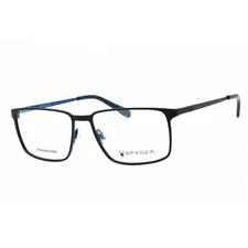 Spyder Men's Eyeglasses Black Diamond Metal Rectangular Shape Frame SP4001 001
