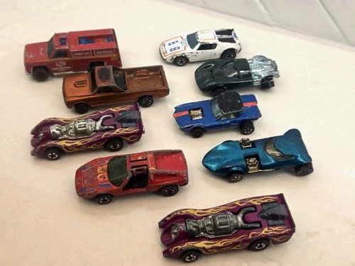 Lot Of 9 Redline Hot Wheels Python Warpath Fleetside C-11 Jet Threat Twin Mill