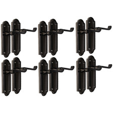 Black Nickel Internal Door Handles Ashford Style Lever Latch – Epsom Pair Set