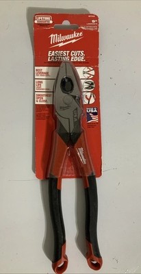 Milwaukee 9 in. Lineman's Pliers with Fish Tape Puller and Comfort Grip