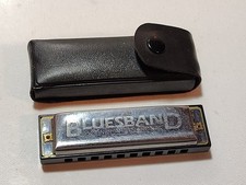 Blues Band Hohner International Harmonica, Key of C, 10 Square Holes  Case