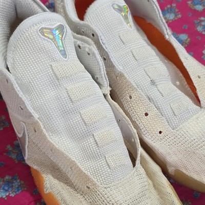 Nike Kobe A.D. NXT Mesh White Orange Low Top Basketball Sneakers