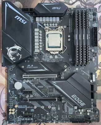 Intel 10700 CPU, MSI Z490 Gaming Edge WIFI, Corsair Vengeance LPX DDR4 4x16GB