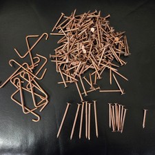 2lbs 2 Oz 2" Copper Slate Nails Slate Hooks 100 Copper Assorted Lengths Read