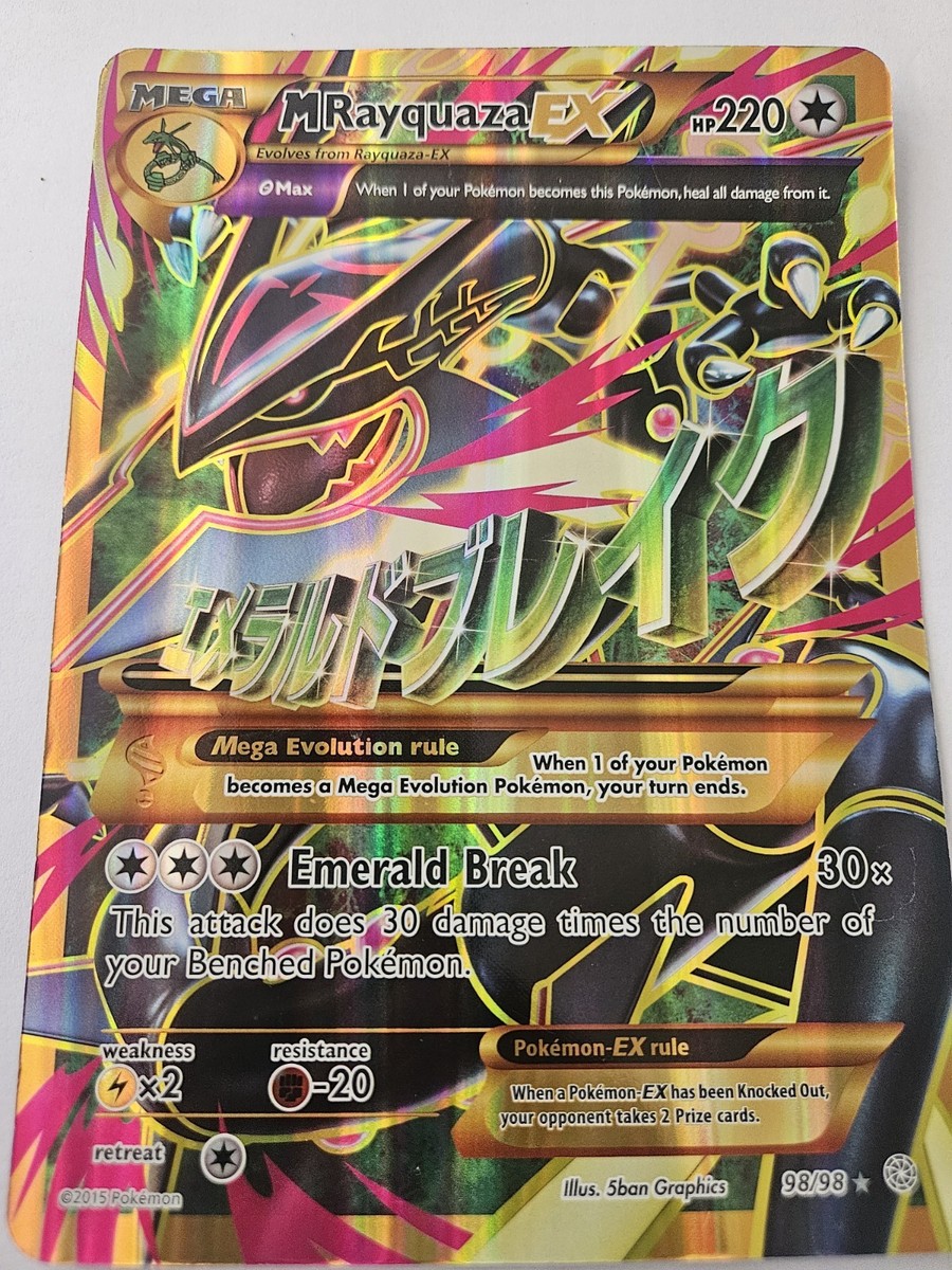 Pokémon TCG M Rayquaza EX Full Art Ultra Rare Ancient Origins Card