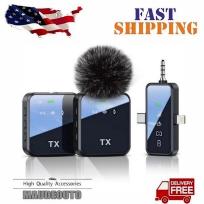 3in1 Mini Microphone for iPhone/Android/Camera Wireless Lavalier Microphone&%%