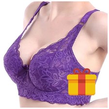 Wireless Lace Bra Women Full Cup Adjustable Thin Plus Size Soft Large B C D Cups