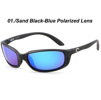 Costa Del Mar Tuna Alley Matte EarthSand Black-BluePolarizedLens Sunglasses