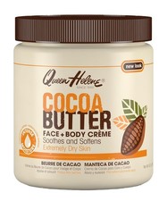 Natural Cocoa Butter Face & Body Cream - 4.8 oz, Targets Dryness & Wrinkles