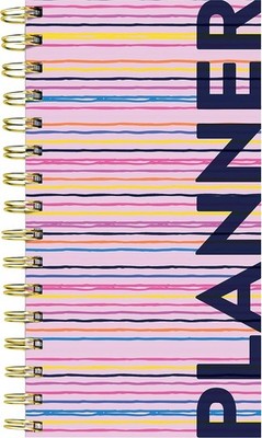 TF PUBLISHING Bright Pink Undated Wkly Spiral Planner Premium Paper - 3.5 x6.5''