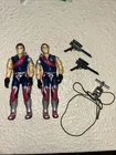 Vintage 1985 Hasbro G.I. Joe Crimson Twins "Tomax & Xamot" Figures Complete JP