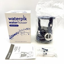 Waterpik Aquarius 10 Setting Water Flosser w/7 Flosser Tips, Navy, Open Box