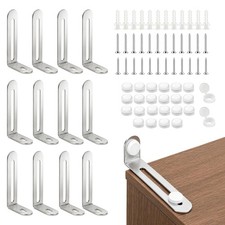 Anti Tip Furniture Anchors, Heavy Duty Steel Wall Anchor for Dresser,12Pack