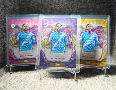 Topps Inception Star Quality Rayan Cherki /25 /75 /150 Manchester City 3er Lot