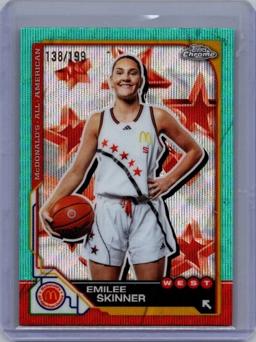 2025 Topps Chrome McDonald's All American #35 Emilee Skinner AQUA/199