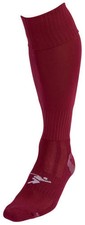 Image of Precision Plain Pro Football Socks Junior Maroon (Size J12-2)