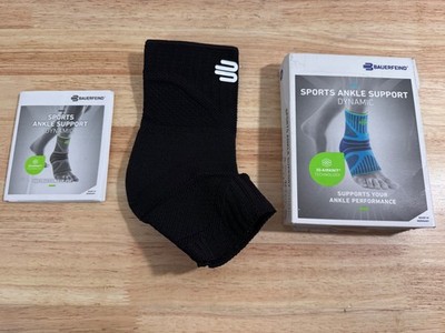 Bauerfeind Sports Ankle Support Dynamic Compression Size S BLACK (Open Box)