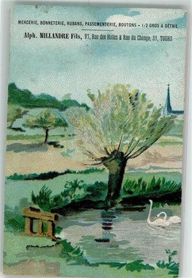 39746437 - Tours A Pasture on the Shore of a Swan Pond Advertising for Alph.