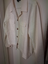 Jones New York Signature Ivory Button Frnt Jacket Wmns Large