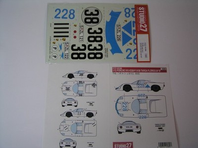 Studio 27 Decals 1:12 Porsche 910 NEU und OVP