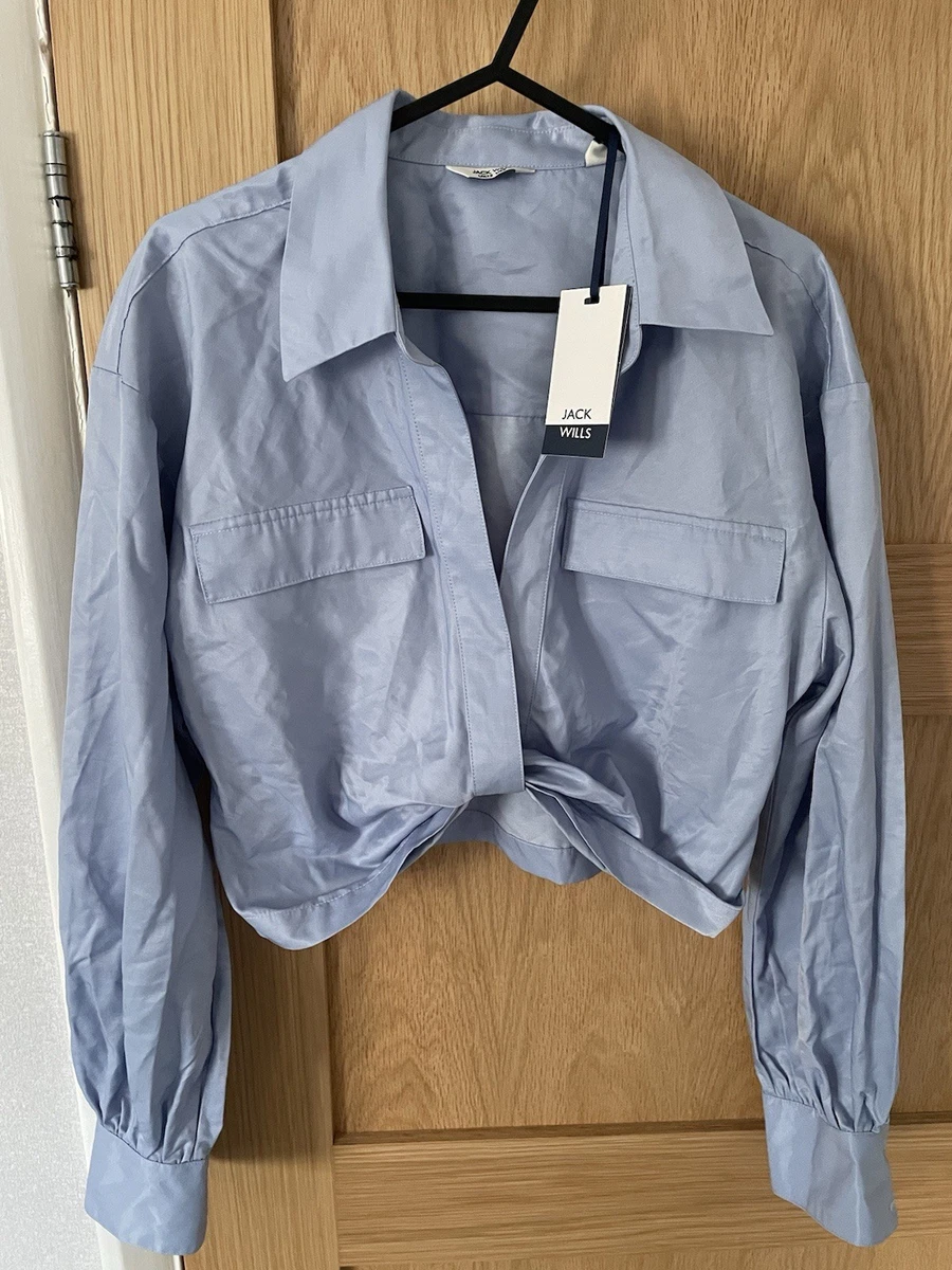 Chemisier Jack Wills Taille UK 12 - Gris, Manches Longues, Occasion Très Bon État