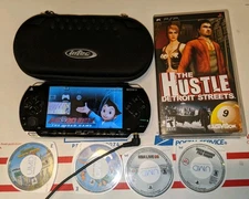 Sony PSP-1001 PlayStation Portable Console TESTED WORKS Game W/ 6 Games Bundle