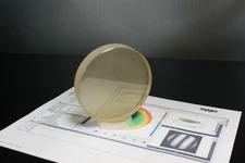 OPTICAL FLAT 4" DIAMETER UNCOATED 1/10 WAVE ZERODUR LASER OPTICS AS IS