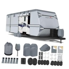 Camper Covers 30-33 with Roof Top AC 9 Layers Travel Trailer Cover | 9 Layers