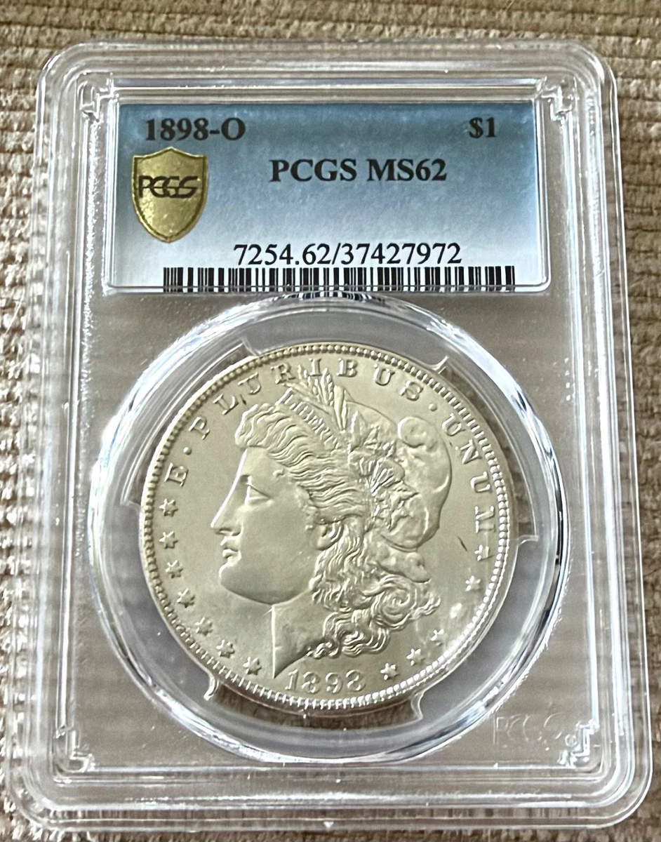 1912年 ニカラグア 銀貨　　PCGS MS62 リオグランデの風景！！ 25+ Silver MS 62 Graded 1898 Year Morgan US Dollars (1878-1921